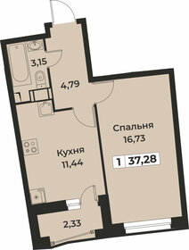 38,5 м², 1-комнатная квартира 6 450 000 ₽ - изображение 119