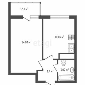 Квартира 31 м², 1-комнатная - изображение 3