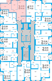 57,3 м², 3-комнатная квартира 6 890 000 ₽ - изображение 98