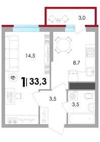 19 м², квартира-студия 2 225 520 ₽ - изображение 131