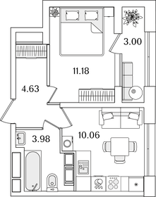31,4 м², 1-комнатная квартира 10 216 596 ₽ - изображение 4