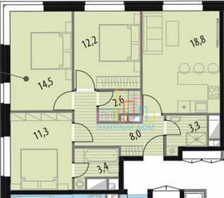 Квартира 81 м², 3-комнатная - изображение 1