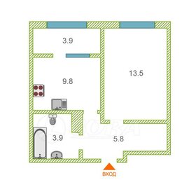 Квартира 34,3 м², 1-комнатная - изображение 1