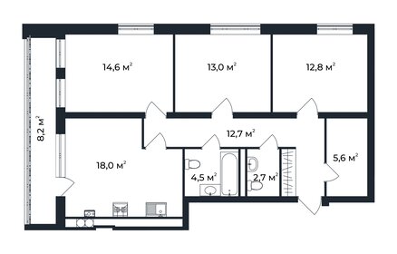 88 м², 3-комнатная квартира 11 672 448 ₽ - изображение 43