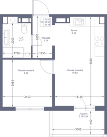 35,5 м², 1-комнатная квартира 6 629 150 ₽ - изображение 88