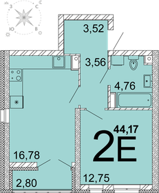 42,5 м², 1-комнатная квартира 7 017 155 ₽ - изображение 11