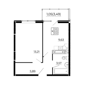 31,5 м², 1-комнатная квартира 4 454 100 ₽ - изображение 11