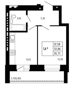 18,8 м², 1-комнатная квартира 3 099 000 ₽ - изображение 64