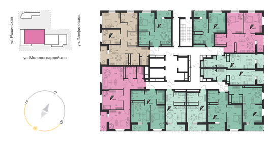 43,7 м², 1-комнатная квартира 4 600 000 ₽ - изображение 89