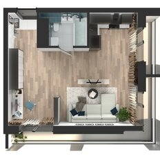 Квартира 41,9 м², студия - изображение 4