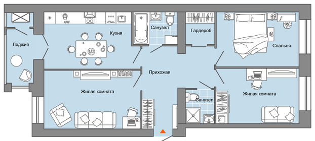 79 м², 3-комнатная квартира 8 145 240 ₽ - изображение 39