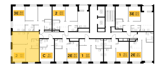 63,9 м², 2-комнатная квартира 12 300 000 ₽ - изображение 67