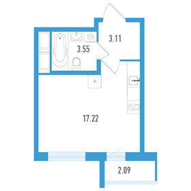 23,6 м², квартира-студия 5 312 250 ₽ - изображение 1