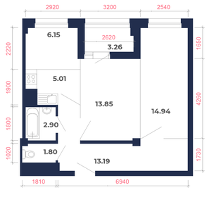 81,5 м², 3-комнатная квартира 9 200 000 ₽ - изображение 70