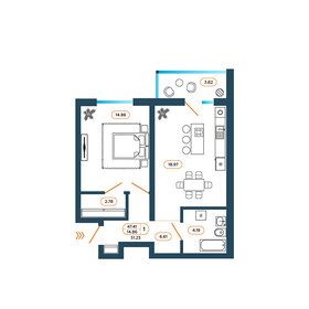 82 м², 1-комнатная квартира 5 800 000 ₽ - изображение 60