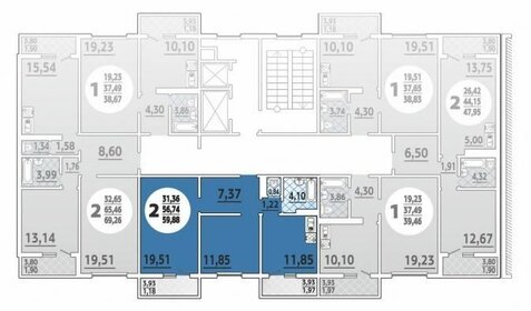 Квартира 60 м², 2-комнатная - изображение 5