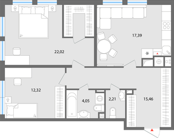 72,9 м², 3-комнатная квартира 7 170 000 ₽ - изображение 9