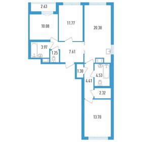 87,4 м², 3-комнатная квартира 10 699 000 ₽ - изображение 104