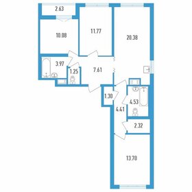 83 м², 3-комнатная квартира 10 500 000 ₽ - изображение 60