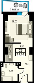 23 м², квартира-студия 4 800 000 ₽ - изображение 33