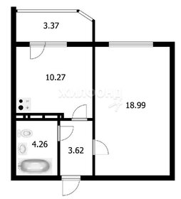 Квартира 36,8 м², 1-комнатная - изображение 1