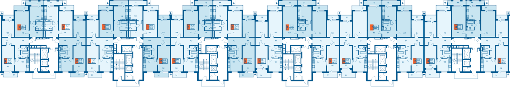 42 м², 1-комнатная квартира 5 450 000 ₽ - изображение 85