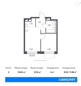 32,3 м², 1-комнатная квартира 7 544 574 ₽ - изображение 74