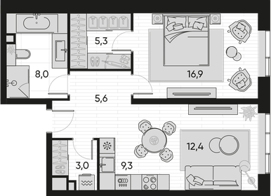 80 м², 3-комнатная квартира 28 000 000 ₽ - изображение 131