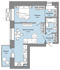 55 м², 2-комнатная квартира 8 000 000 ₽ - изображение 56