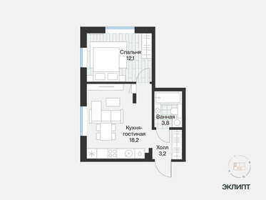 31,4 м², 1-комнатная квартира 5 540 000 ₽ - изображение 28