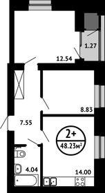 Квартира 48,2 м², 2-комнатная - изображение 1