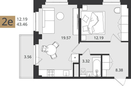 47,8 м², 2-комнатная квартира 5 213 363 ₽ - изображение 14