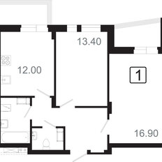 Квартира 62,9 м², 2-комнатная - изображение 2