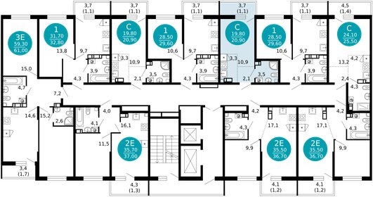 34 м², 1-комнатная квартира 5 300 000 ₽ - изображение 112