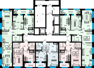 54,9 м², 3-комнатная квартира 4 650 000 ₽ - изображение 87