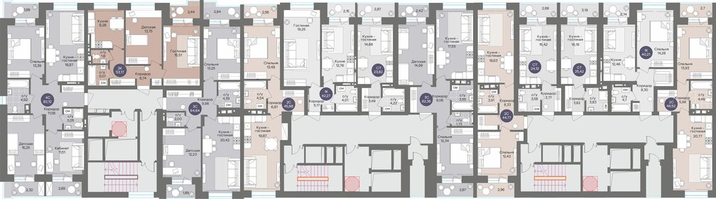 43 м², 2-комнатная квартира 4 500 000 ₽ - изображение 70