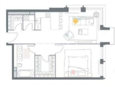 Квартира 65 м², 2-комнатная - изображение 1