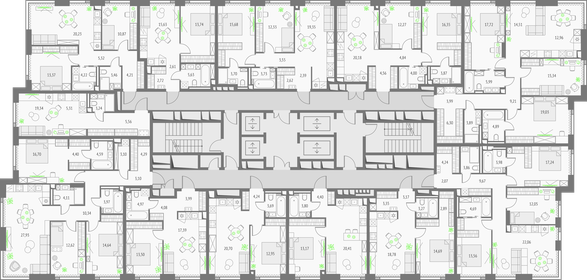 68,4 м², 3-комнатная квартира 18 900 000 ₽ - изображение 124