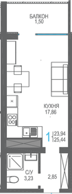 26,7 м², квартира-студия 9 088 200 ₽ - изображение 20