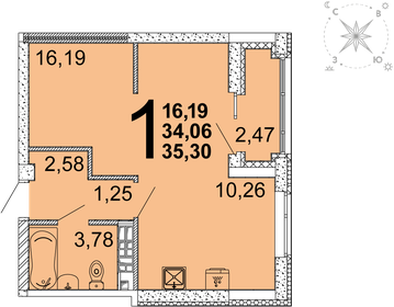 37,7 м², квартира-студия 4 800 000 ₽ - изображение 73