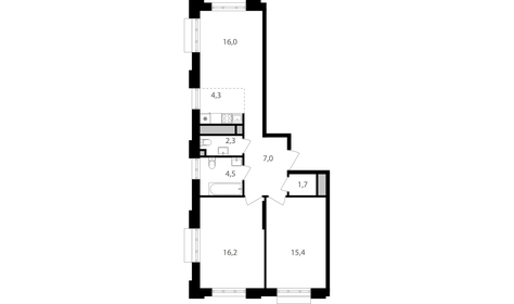 71,8 м², 3-комнатная квартира 23 069 340 ₽ - изображение 22