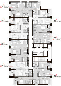 59,7 м², 3-комнатная квартира 24 545 000 ₽ - изображение 14
