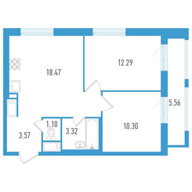 56,1 м², 2-комнатная квартира 7 500 000 ₽ - изображение 60