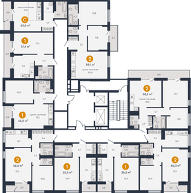 18 м², апартаменты-студия 3 330 000 ₽ - изображение 72