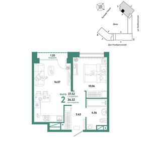 30,8 м², 2-комнатная квартира 3 450 000 ₽ - изображение 82