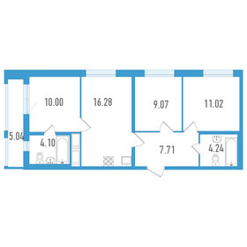 70 м², 3-комнатная квартира 10 480 000 ₽ - изображение 63