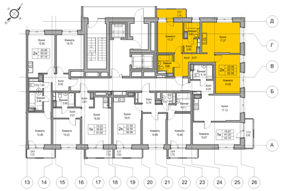 61,3 м², 2-комнатная квартира 11 204 386 ₽ - изображение 25
