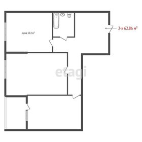 Квартира 62,9 м², 2-комнатная - изображение 2