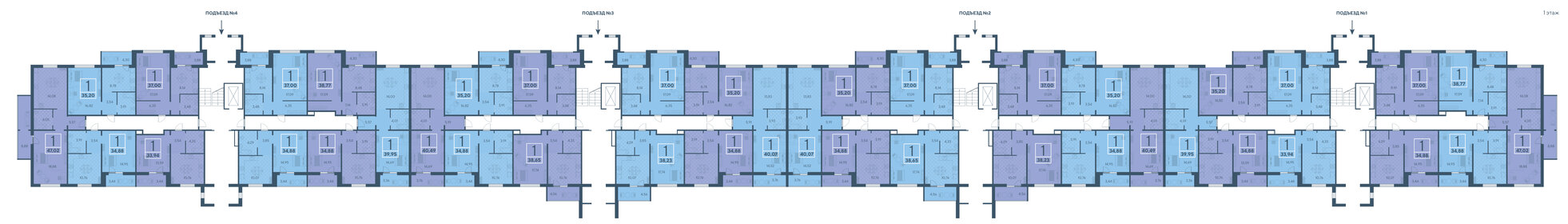 43 м², 1-комнатная квартира 3 500 000 ₽ - изображение 29