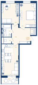86,8 м², 4-комнатная квартира 11 700 000 ₽ - изображение 92